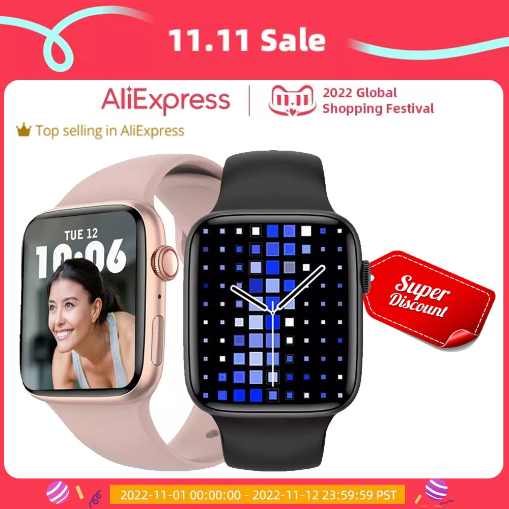 2022 1,9" Sport Smartwatch Männer Bluetooth Anruf Benutzerdefiniertes Zifferblatt NFC Frauen Fitness Smartwatch Pk DT7 W37 W27 Pro Smartwatch Serie 7
