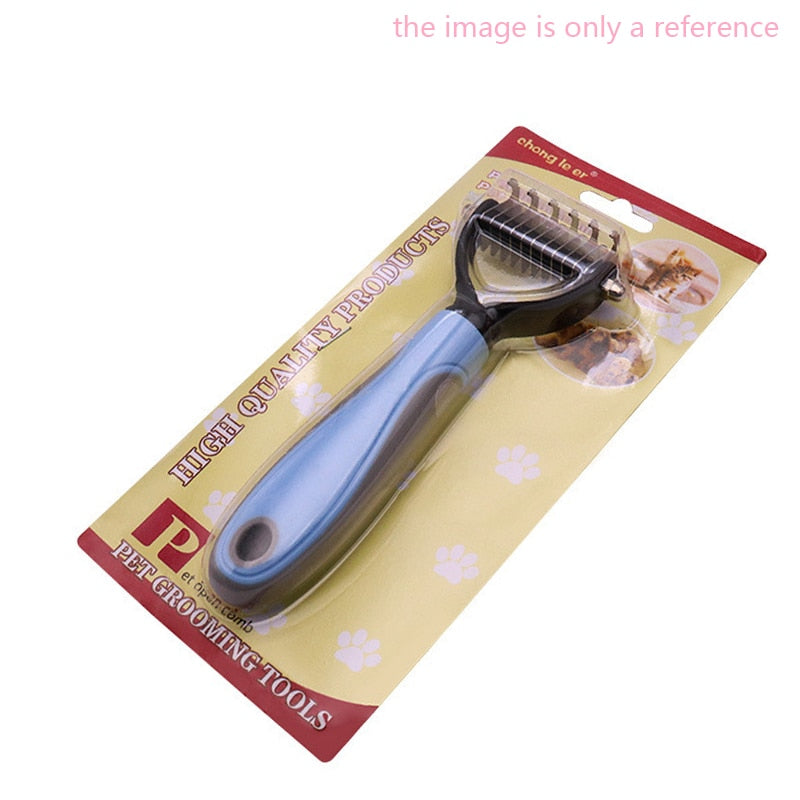 Haustiere Fell Knotenschneider Hund Grooming, Schuppenbildung Tools Haustier Haarentfernung, Kamm Bürste Doppelseitige Haustier Produkte