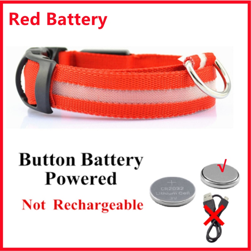 LED leuchtende Hundehalsband, Einstellbare blinkende Wiederaufladbare Leuchthalsband, Nacht Anti-Verlorene Hund Licht Geschirr für kleine Hunde