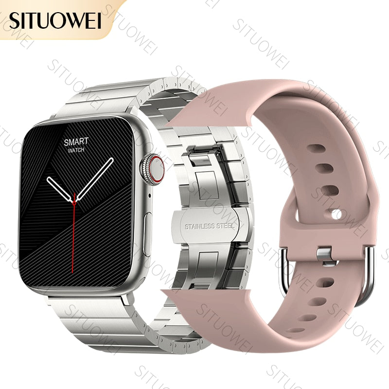 2022 NFC Smart Watch Männer Frauen Smartwatch Tür Zugang Unlock benutzerdefinierte Watch Face, Bluetooth Call Wireless Charging Fitness-Armband