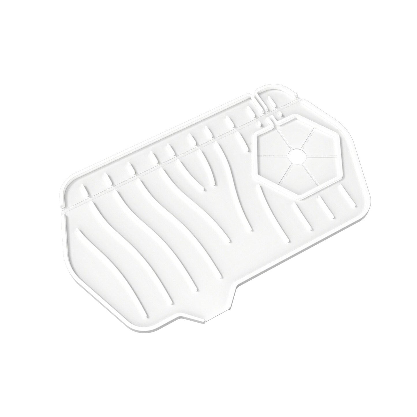 Küchen-Silikon-Wasserhahn-Matte, saugfähige Matte, Waschbecken-Spritzschutz, Ablaufkissen, doppelseitige Verwendung