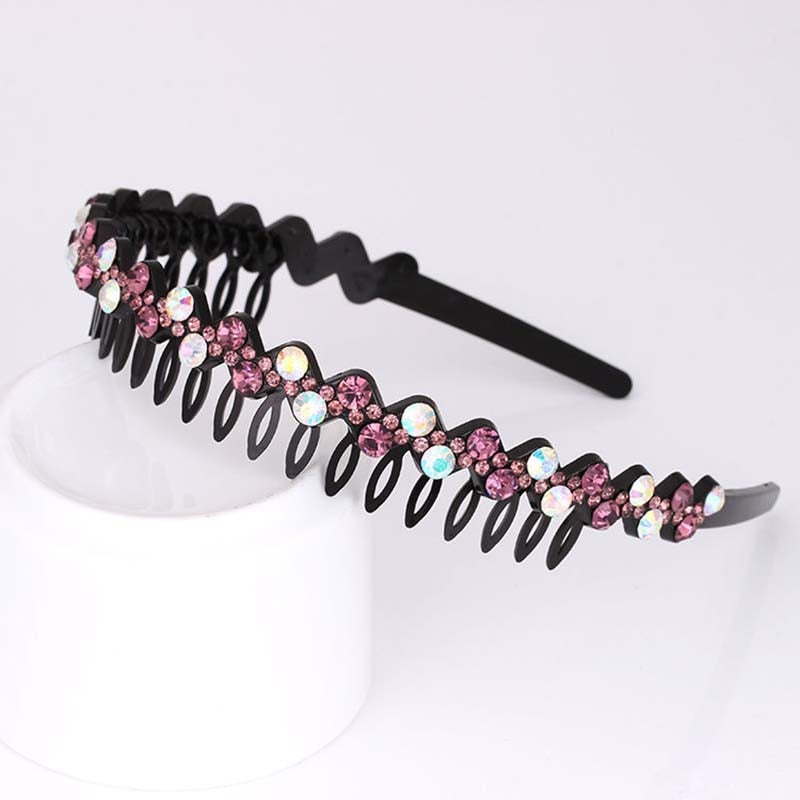 Mode Perle Nicht-Slip Strass elastische Haarbänder, Haarzubehör, Kopfschmuck