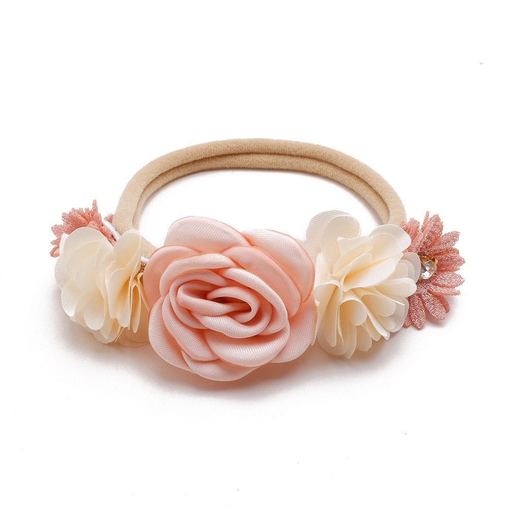 Baby Mädchen Stirnband Nettes Baby elastisches Haarband Neugeborenen Kopf Blume, Kleinkind Stirnband, Kopfbedeckung Kinder Zubehör