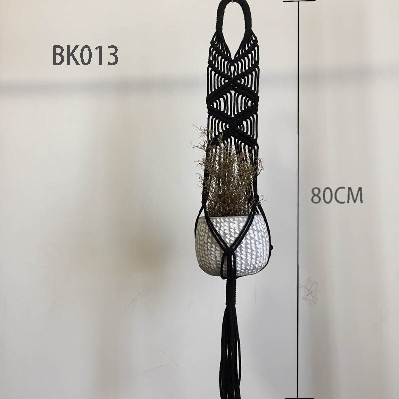 Gute Qualität handgefertigter Makramee-Pflanzenaufhänger, Topfhalter Topf hängende Topfschale