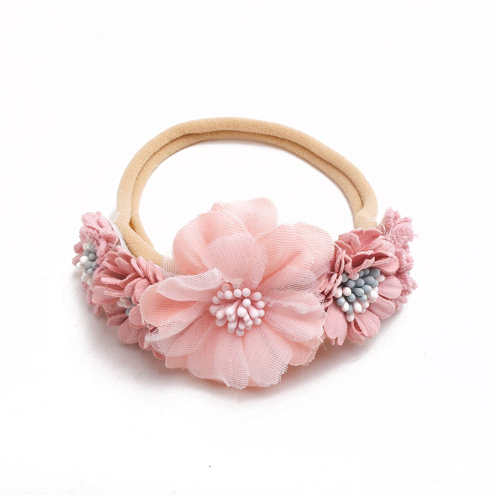 Baby Mädchen Stirnband Nettes Baby elastisches Haarband Neugeborenen Kopf Blume, Kleinkind Stirnband, Kopfbedeckung Kinder Zubehör