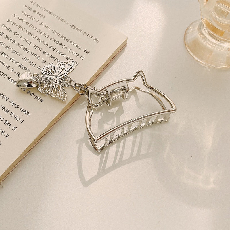 Frauen Geometrische Haarschmuck für Damen, Metall Haarspangen Mode