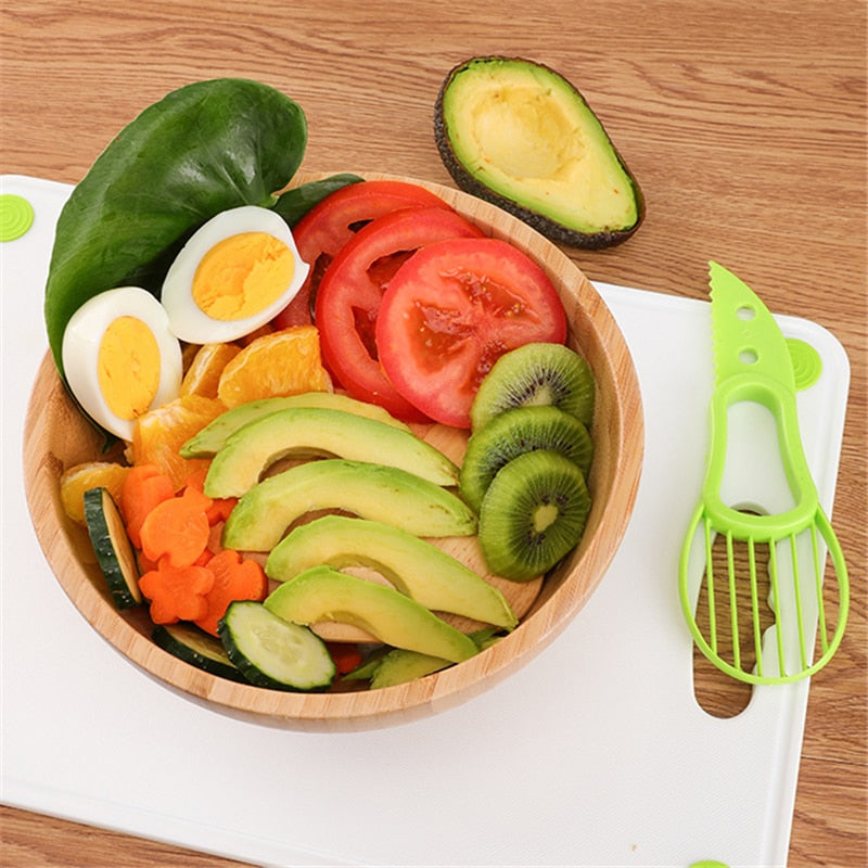 3 in 1 Avocado Splitter Multifunktion, Fruchtschäler & Fruchtfleisch Separator aus Kunststoff