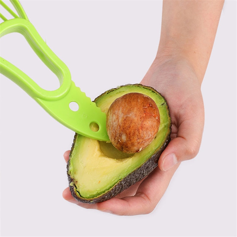3 in 1 Avocado Splitter Multifunktion, Fruchtschäler & Fruchtfleisch Separator aus Kunststoff
