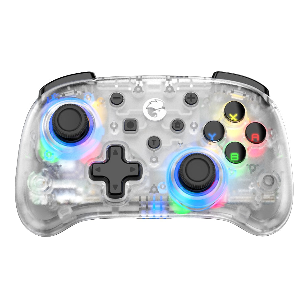 GameSir T4 Mini Bluetooth Controller Gamepad für Nintendo Switch, Apple Arcade und MFi Game Controller transluzent