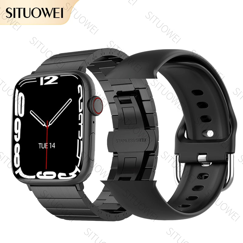 2022 NFC Smart Watch Männer Frauen Smartwatch Tür Zugang Unlock benutzerdefinierte Watch Face, Bluetooth Call Wireless Charging Fitness-Armband