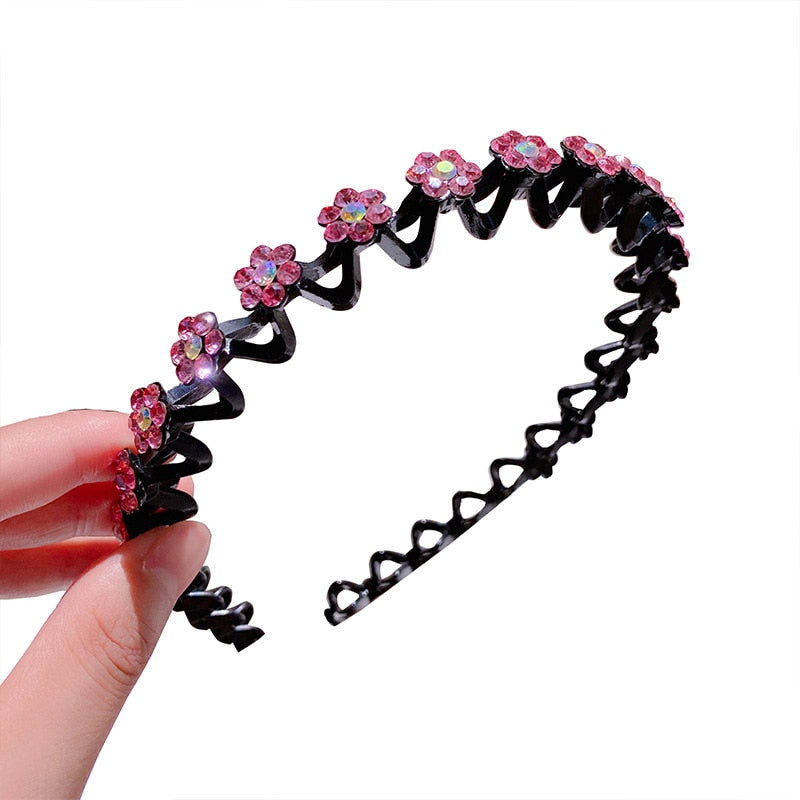 Mode Perle Nicht-Slip Strass elastische Haarbänder, Haarzubehör, Kopfschmuck