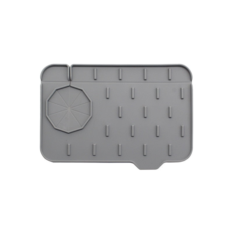 Küchen-Silikon-Wasserhahn-Matte, saugfähige Matte, Waschbecken-Spritzschutz, Ablaufkissen, doppelseitige Verwendung