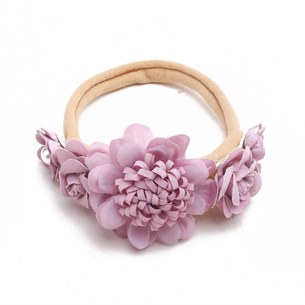 Baby Mädchen Stirnband Nettes Baby elastisches Haarband Neugeborenen Kopf Blume, Kleinkind Stirnband, Kopfbedeckung Kinder Zubehör