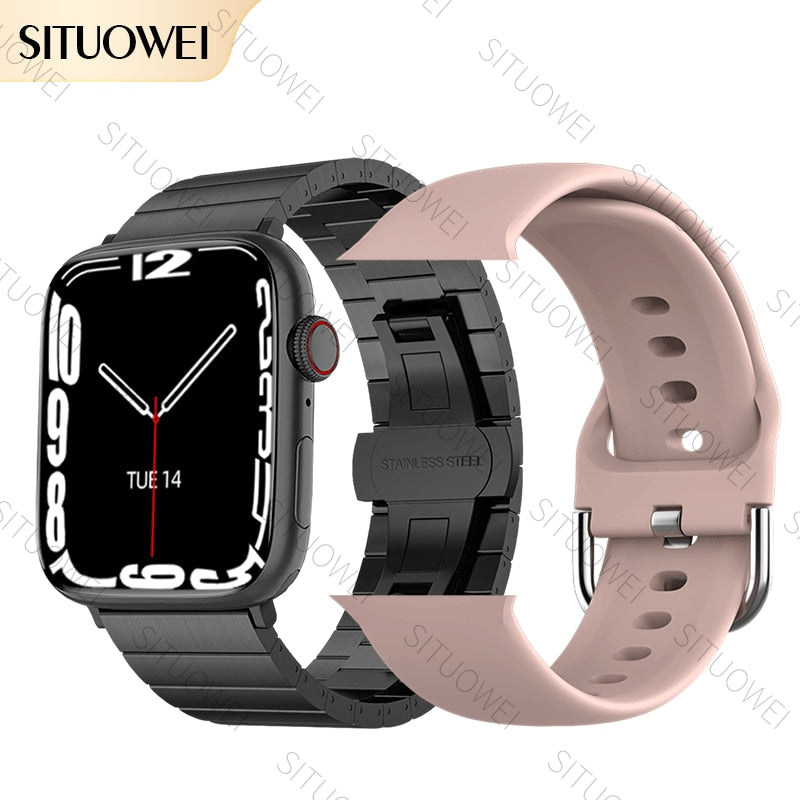 2022 NFC Smart Watch Männer Frauen Smartwatch Tür Zugang Unlock benutzerdefinierte Watch Face, Bluetooth Call Wireless Charging Fitness-Armband