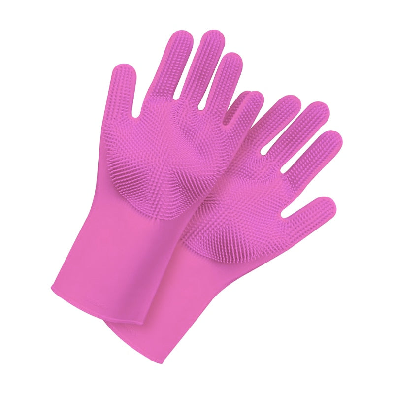 Magic Pet Grooming Handschuhe aus Silikon Spülhandschuhe für Haushalt, Auto, Gummi Küche für Reinigungswerkzeug