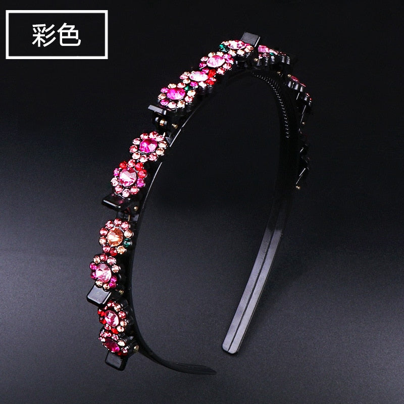 Mode Perle Nicht-Slip Strass elastische Haarbänder, Haarzubehör, Kopfschmuck