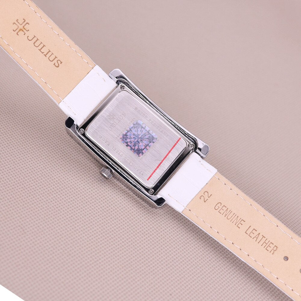Klassische Frauen & Männer Luxus Armbanduhr aus Leder