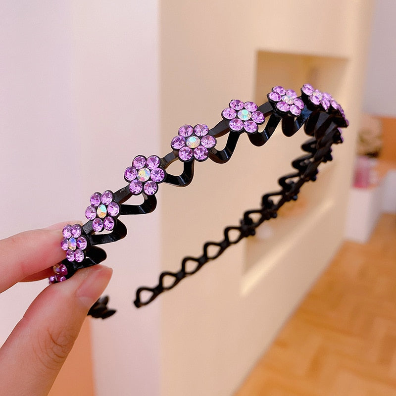 Mode Perle Nicht-Slip Strass elastische Haarbänder, Haarzubehör, Kopfschmuck