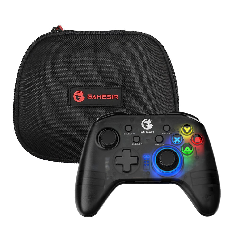 GameSir T4 Mini Bluetooth Controller Gamepad für Nintendo Switch, Apple Arcade und MFi Game Controller transluzent