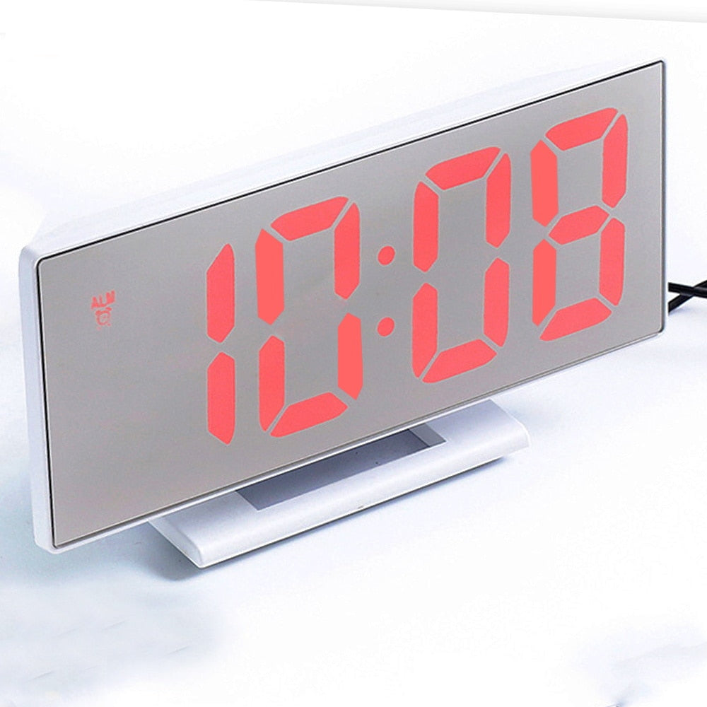 Digitaler Wecker LED-Spiegeluhr Großes LCD-Display