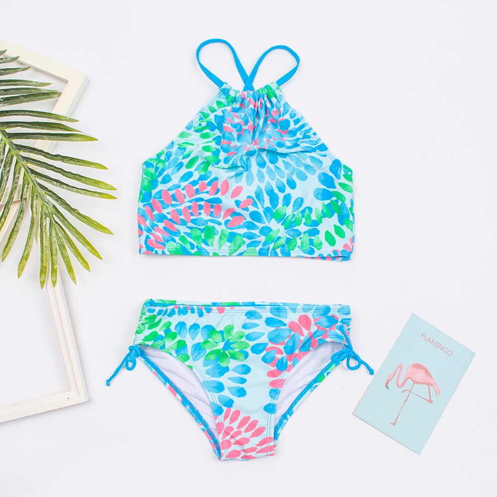 Badeanzug Bikini Set für Kinder Mädchen, Zwei-Stücke Schwimmenanzug für den Sommer