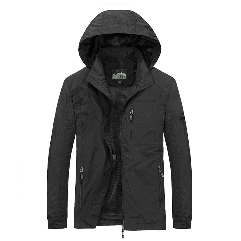 Herren Windbreaker Jacken, Wasserdichte Freizeitmantel