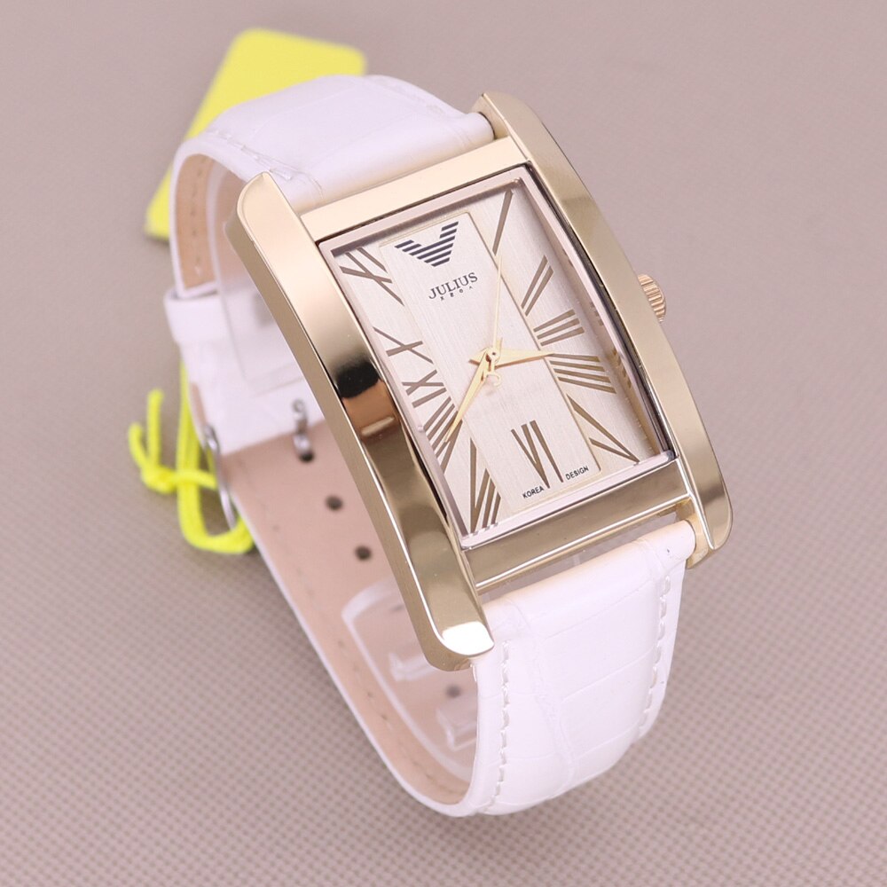 Klassische Frauen & Männer Luxus Armbanduhr aus Leder