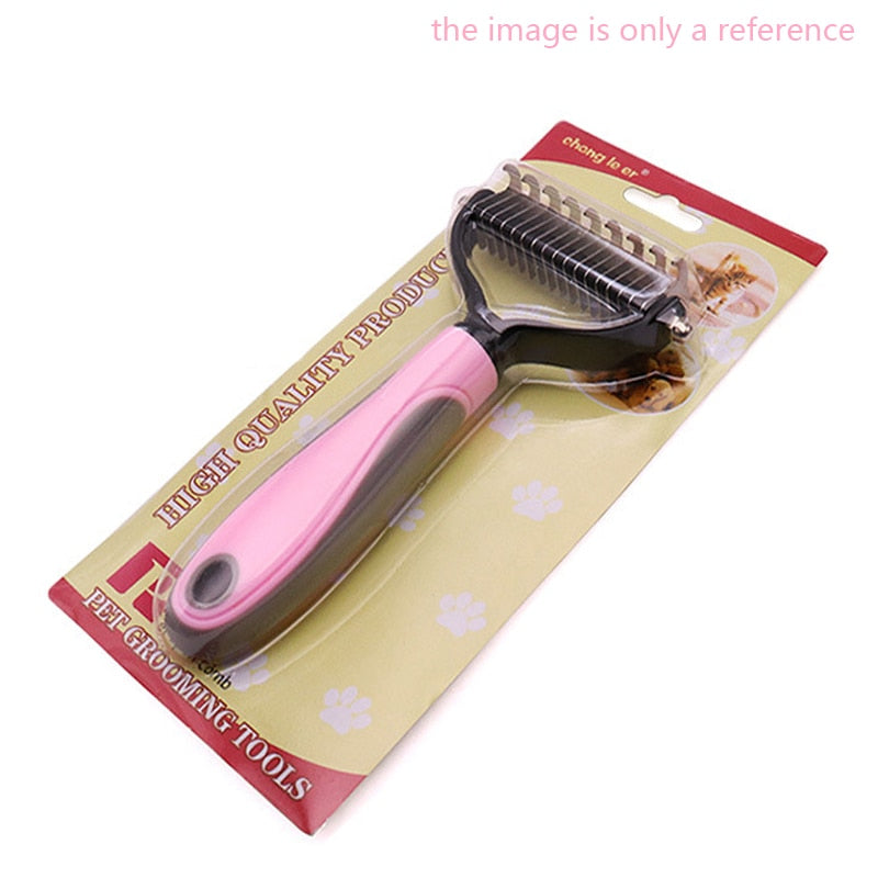 Haustiere Fell Knotenschneider Hund Grooming, Schuppenbildung Tools Haustier Haarentfernung, Kamm Bürste Doppelseitige Haustier Produkte