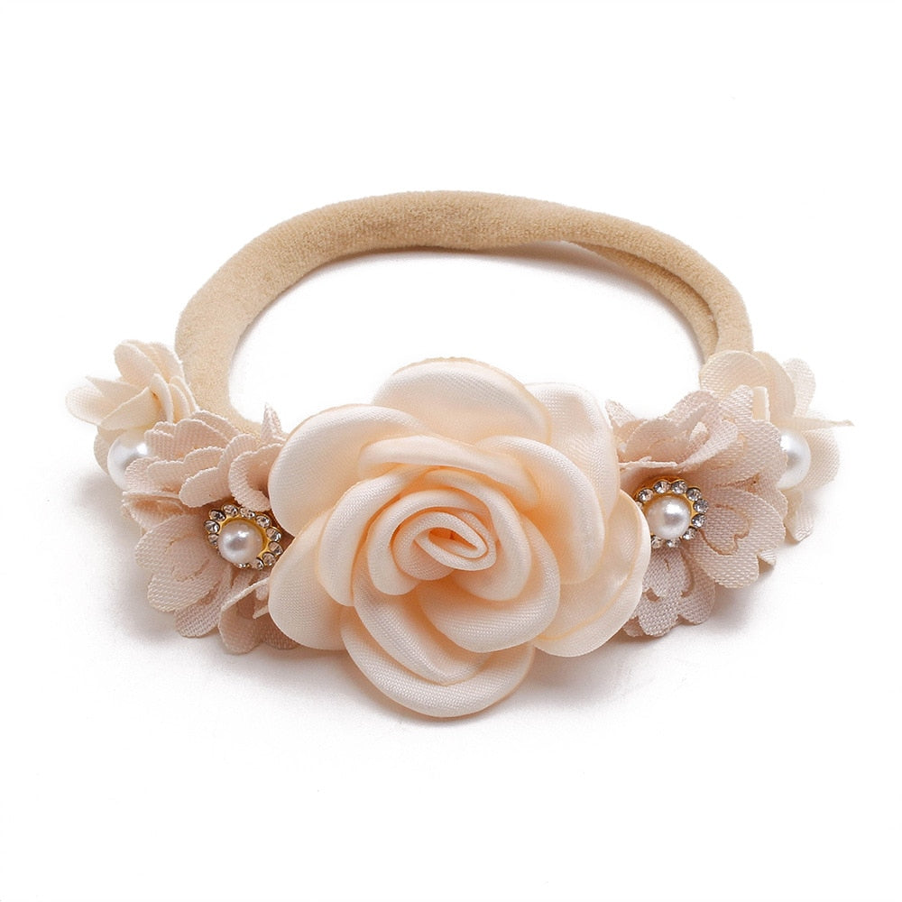 Baby Mädchen Stirnband Nettes Baby elastisches Haarband Neugeborenen Kopf Blume, Kleinkind Stirnband, Kopfbedeckung Kinder Zubehör