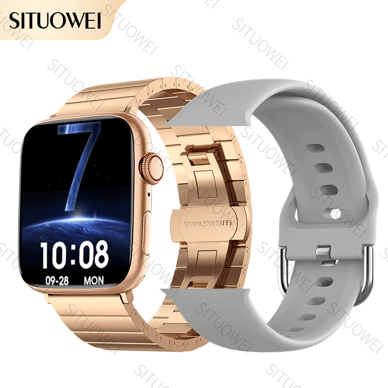 2022 NFC Smart Watch Männer Frauen Smartwatch Tür Zugang Unlock benutzerdefinierte Watch Face, Bluetooth Call Wireless Charging Fitness-Armband