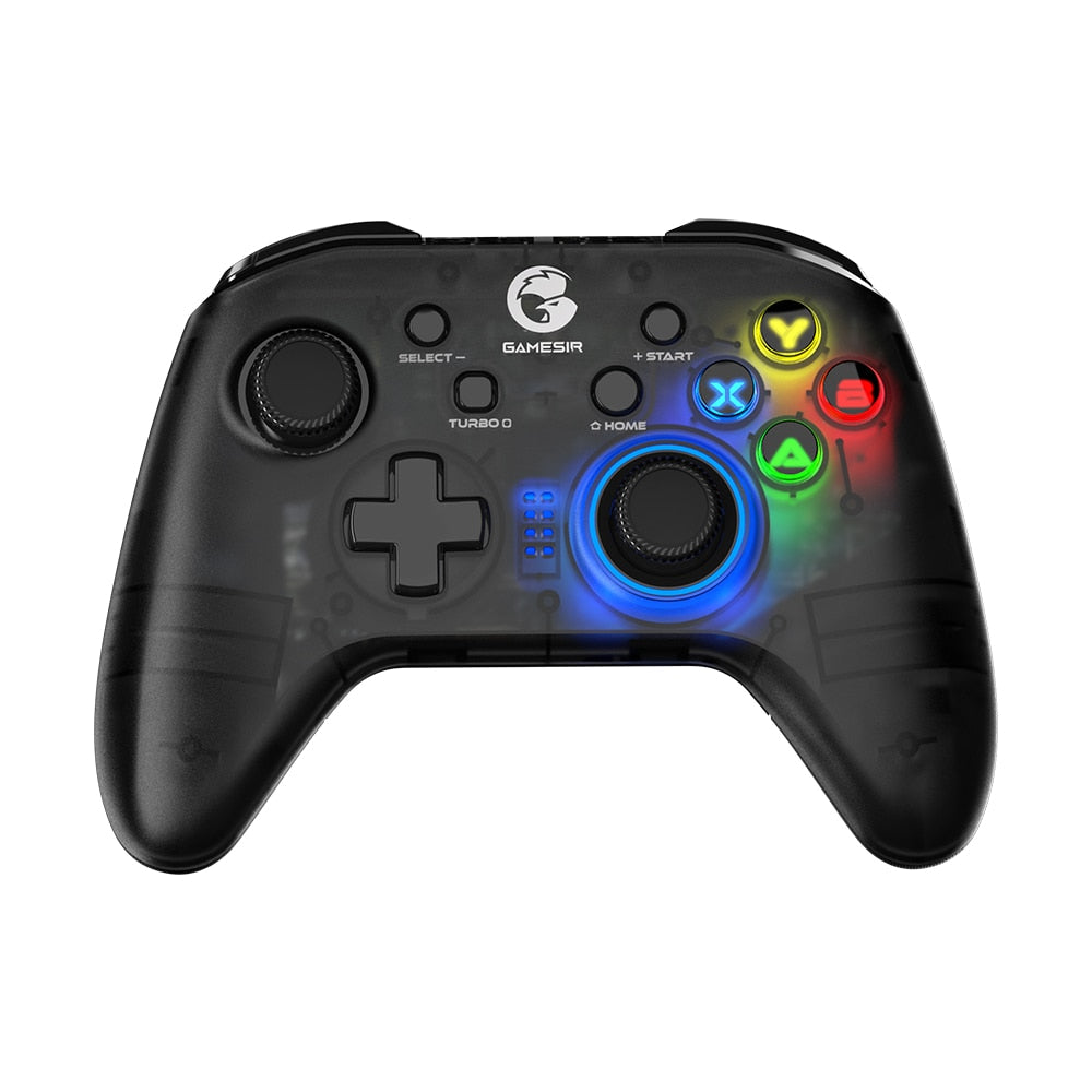 GameSir T4 Mini Bluetooth Controller Gamepad für Nintendo Switch, Apple Arcade und MFi Game Controller transluzent