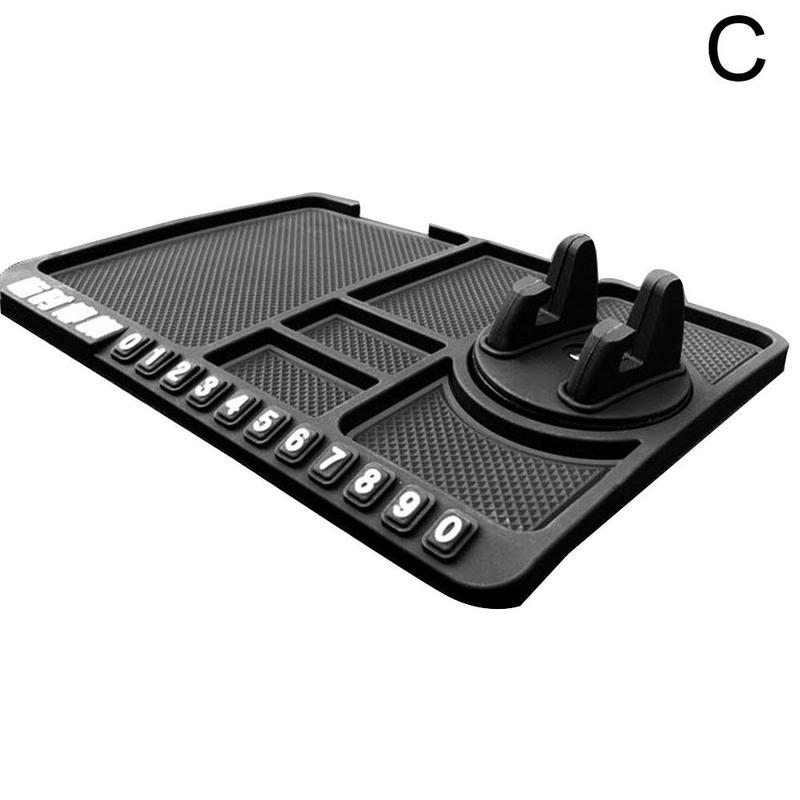 4-in-1-Auto-Anti-Rutsch-Matte, Silikon-Armaturenbrett, klebrige Telefonhalter, Anti-Rutsch Telefon Pad