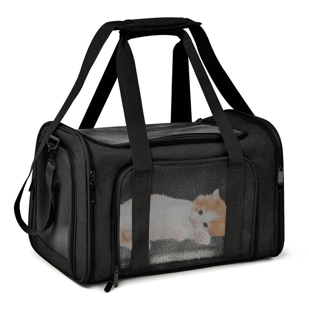 Hundetragetasche Weiche Seitenrucksack, wasserdicht, Sicherheitsleine, Transportbox für kleine Hunde