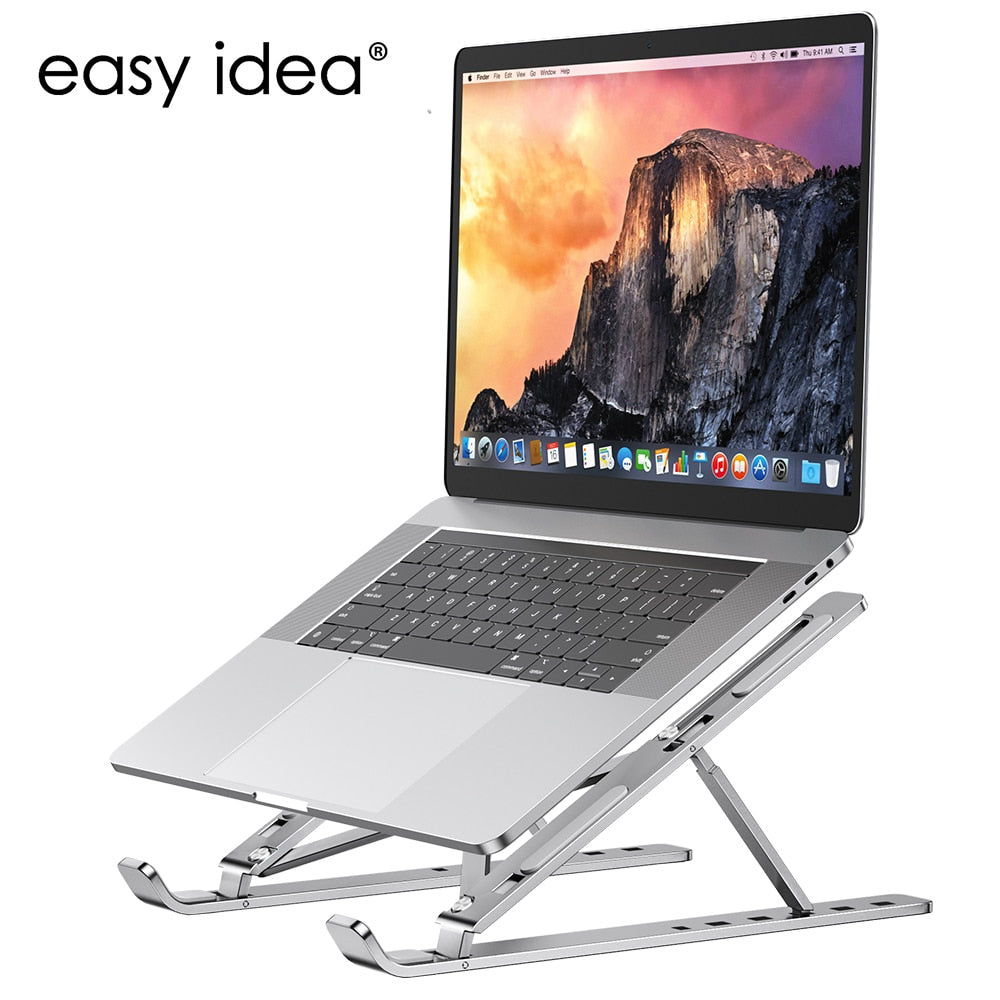 Tragbarer Laptop-Ständer aus Aluminium, faltbar, Notebook-Halterung, Laptop-Basis, Macbook Pro-Halter, verstellbare Halterung