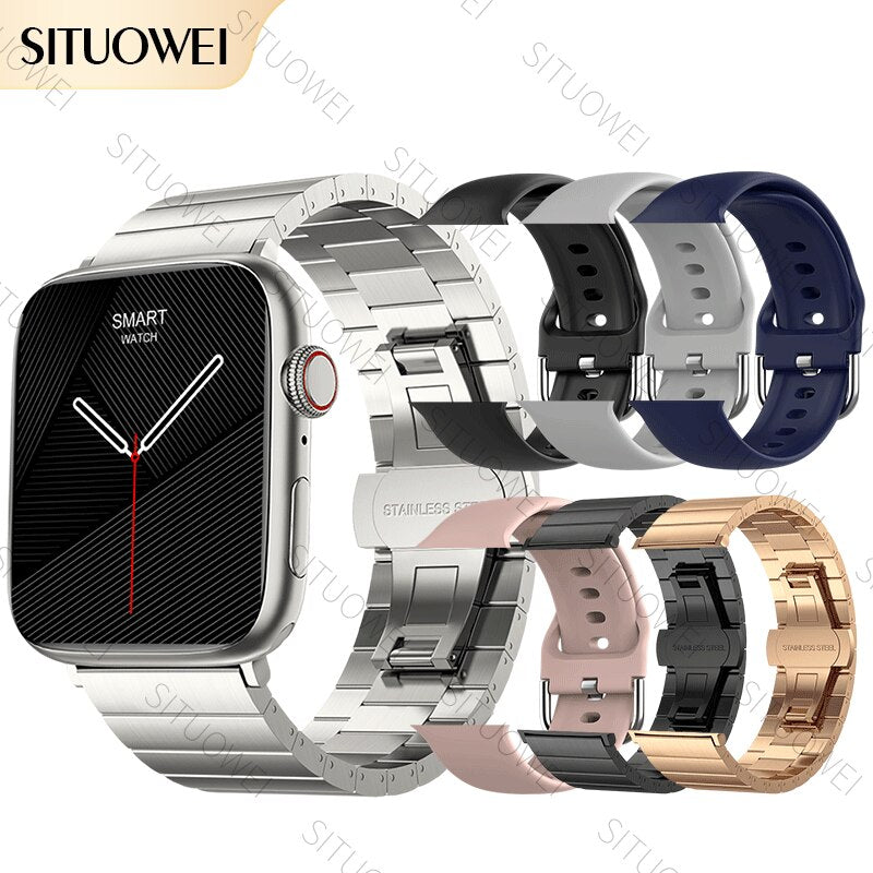 2022 NFC Smart Watch Männer Frauen Smartwatch Tür Zugang Unlock benutzerdefinierte Watch Face, Bluetooth Call Wireless Charging Fitness-Armband