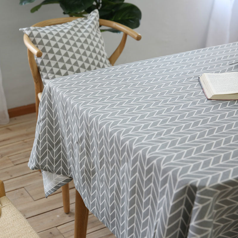 Dekorative Tischdecke Baumwolle Leinen Tischdecke Rechteckige Tischdecke, Esstisch Abdeckung