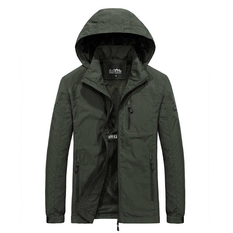 Herren Windbreaker Jacken, Wasserdichte Freizeitmantel