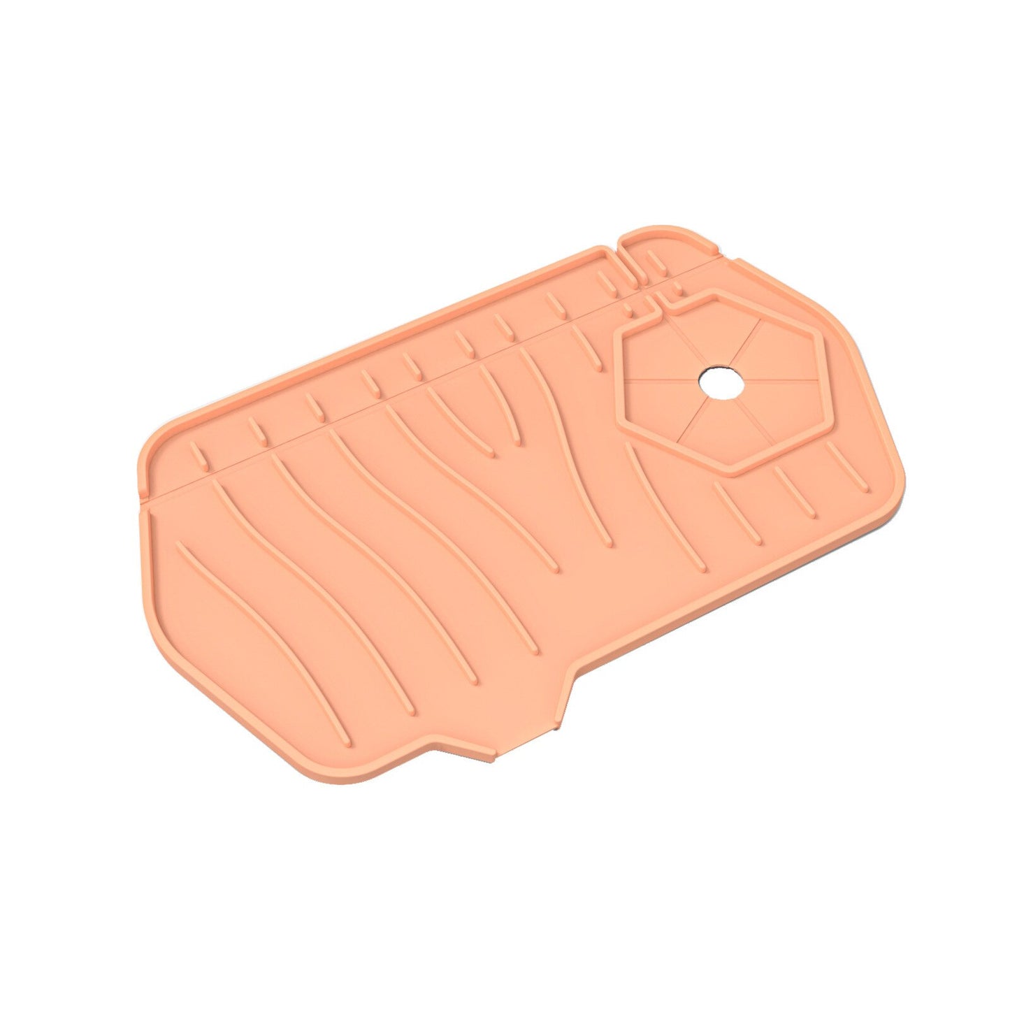 Küchen-Silikon-Wasserhahn-Matte, saugfähige Matte, Waschbecken-Spritzschutz, Ablaufkissen, doppelseitige Verwendung