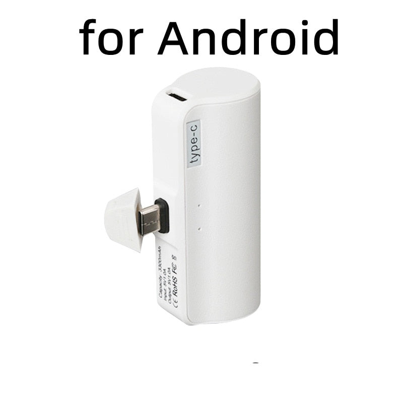 Mini Power Bank 5000mAh, Tragbares Powerbank für Apple & Android Handys