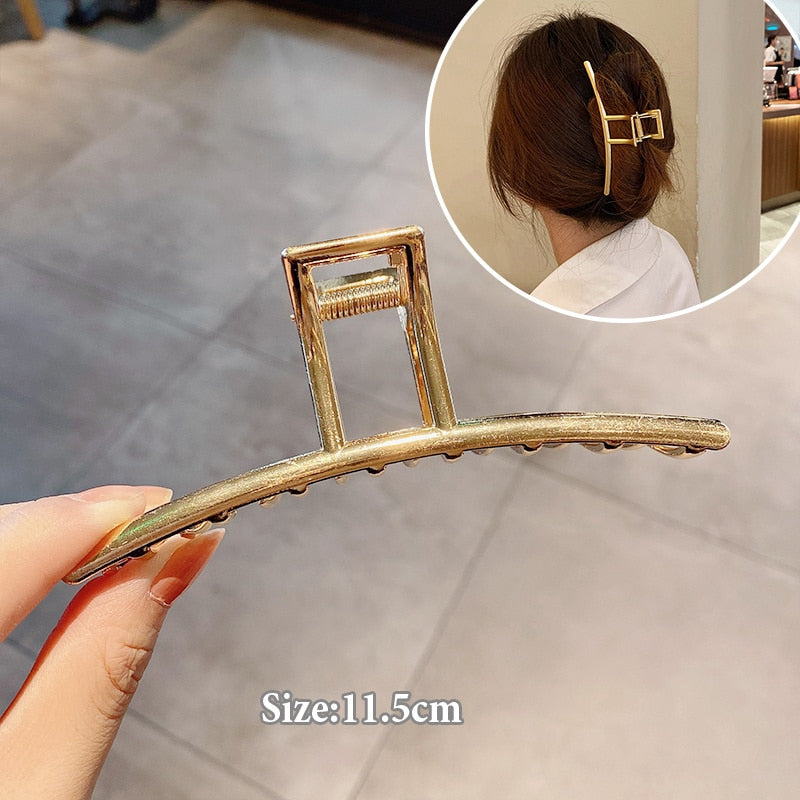 Frauen Geometrische Haarschmuck für Damen, Metall Haarspangen Mode