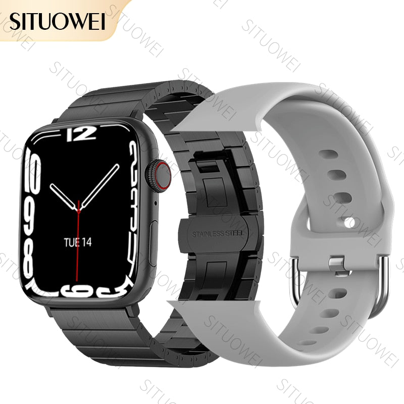 2022 NFC Smart Watch Männer Frauen Smartwatch Tür Zugang Unlock benutzerdefinierte Watch Face, Bluetooth Call Wireless Charging Fitness-Armband
