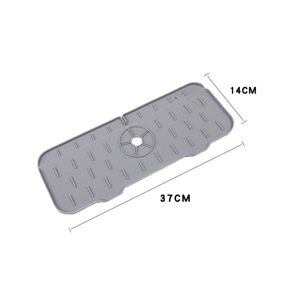 Silikon-Küchenarmatur-Matte für Spüle, faltbare Spülmatte, Wasserhahn, Spritzfänger, Badezimmer-Arbeitsplatten-Schutzmatte