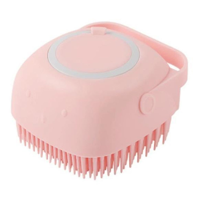 Badebürste mit Shampoospender für Hunde & Katzen