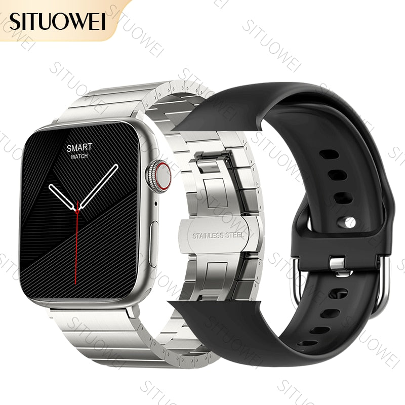 2022 NFC Smart Watch Männer Frauen Smartwatch Tür Zugang Unlock benutzerdefinierte Watch Face, Bluetooth Call Wireless Charging Fitness-Armband