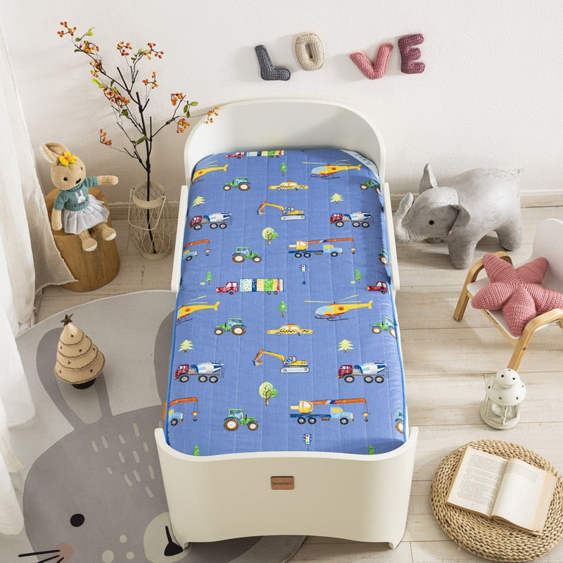 Krippe Matratze Kleinkinderbett Matratzenauflage Doppelseiten, Matratzenauflage für Babybetten 120x60cm