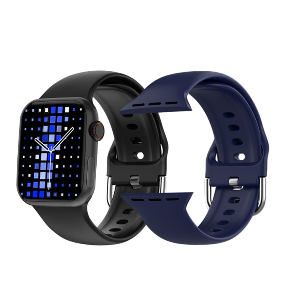 2022 1,9" Sport Smartwatch Männer Bluetooth Anruf Benutzerdefiniertes Zifferblatt NFC Frauen Fitness Smartwatch Pk DT7 W37 W27 Pro Smartwatch Serie 7