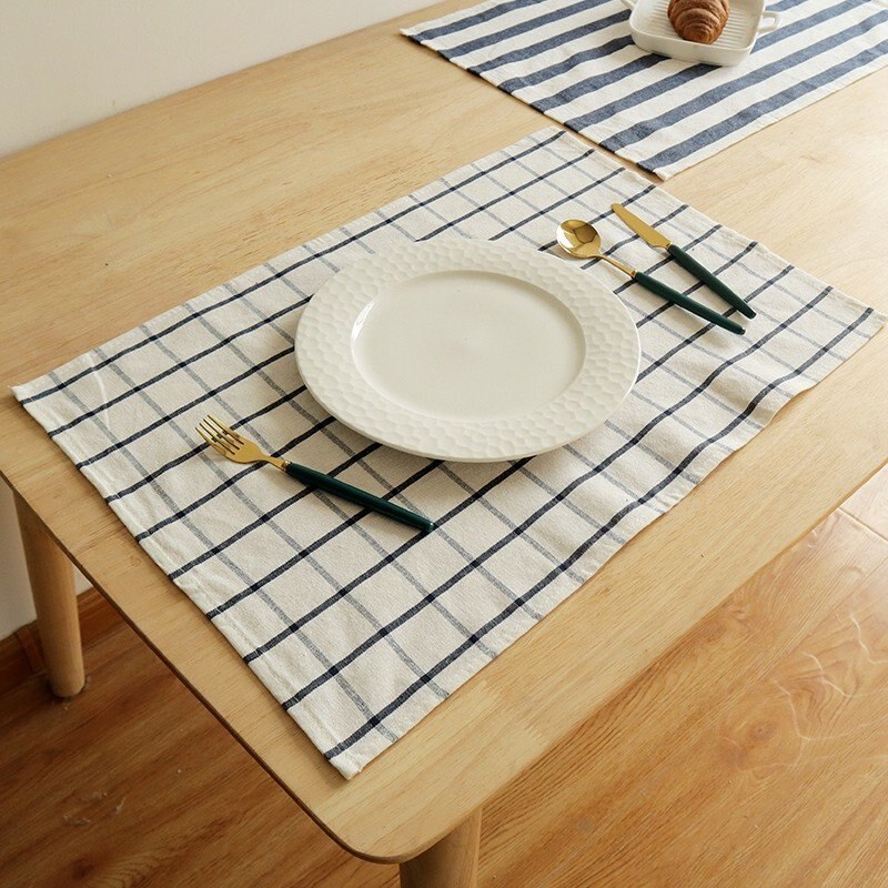 Weicher Baumwollstoff Tischsets für Esstisch, Tischsets Pflanzennahrung gedruckte Serviette für Zuhause, Küche, Restaurant