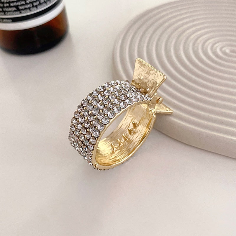 2022 Neue Perle Strass Haarkrallen für Mädchen / Damen, Hohe Pferdeschwanz, Clip Feste Haarnadel