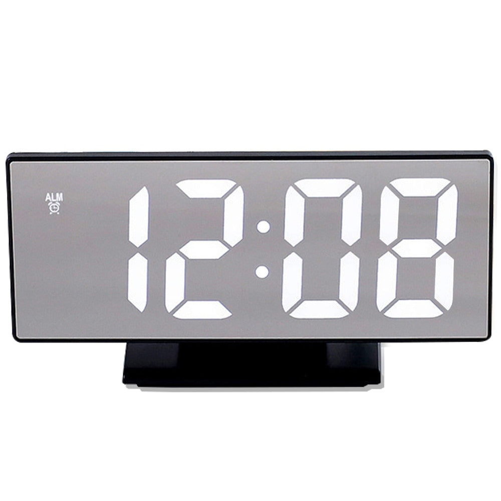 Digitaler Wecker LED-Spiegeluhr Großes LCD-Display
