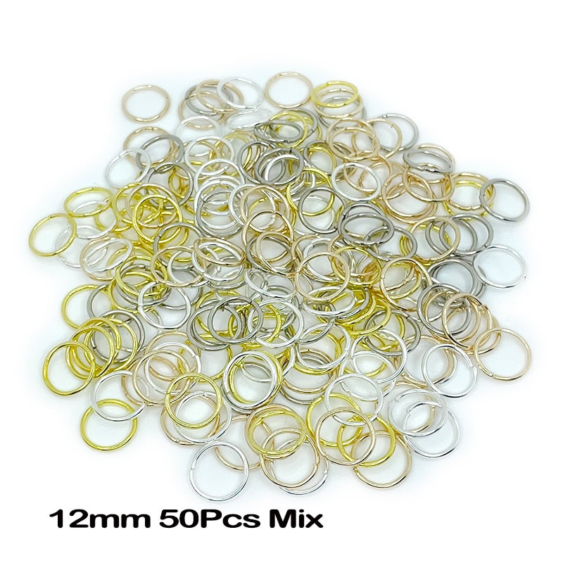 50Pcs/lot Mix Color Charms Hair Braid Dread Dreadlock Beads Clips Cuffs Rings Jewelry Dreadlock Clasps Accessories Hair Rings